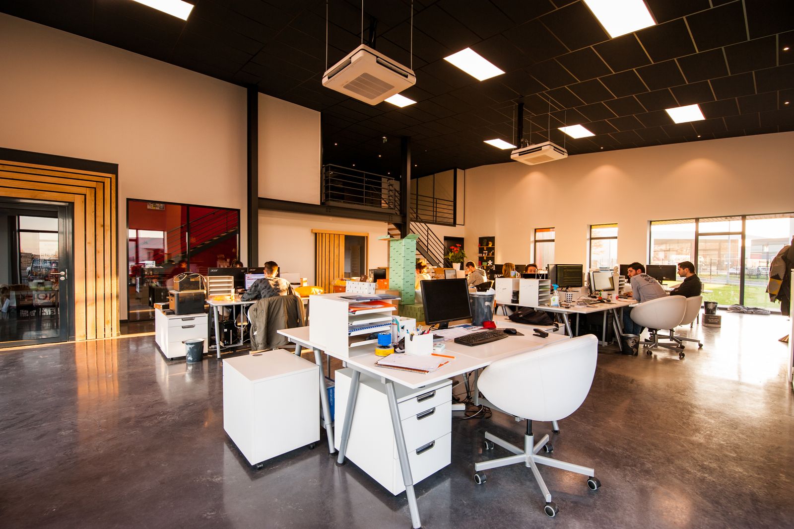 Open plan office space