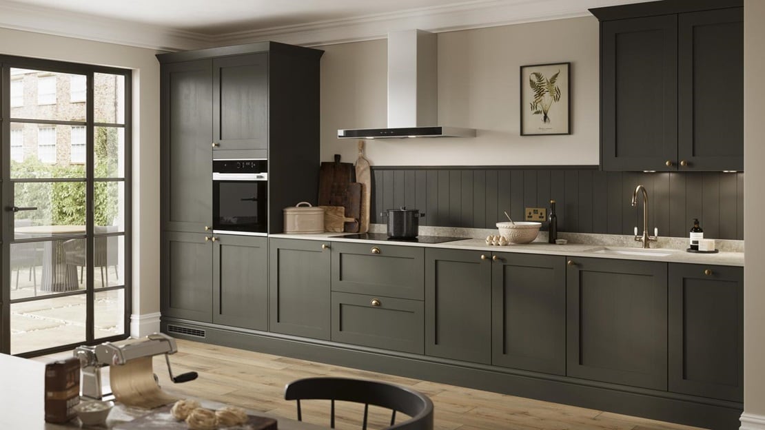 Kitchen presented as a 360° panorama